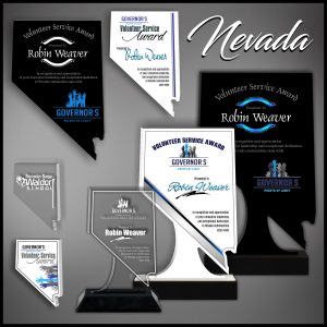Nevada Acrylic State Shaped Award