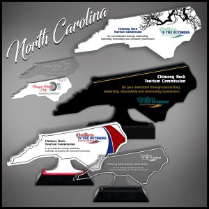 North Carolina Acrylic State Shaped Award