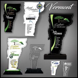 Vermont Acrylic State Shaped Award