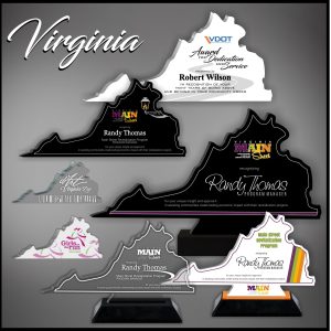 Virginia Acrylic State Shaped Award