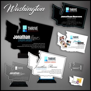 Washington Acrylic State Shaped Award