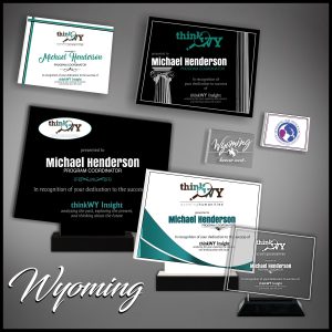 Wyoming State Shaped Award