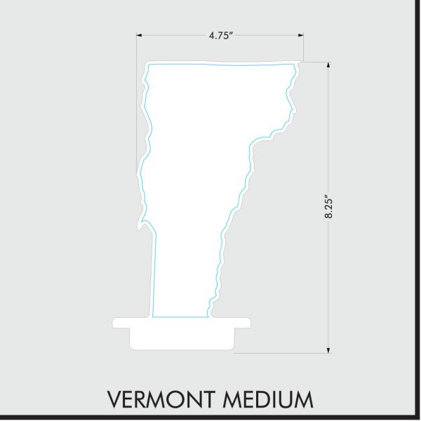 Vermont Acrylic State Shaped Award - State Shaped Awards